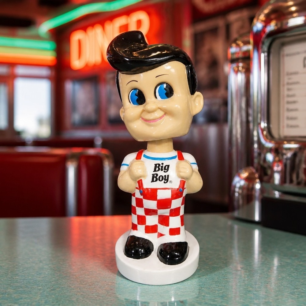 Bob's Big Boy Bobble Head Doll 7 Inches 2012 No Box Gently Used